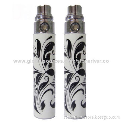 Fashionable Style/Luminous Shine E-cigarette Batteries, OEM Orders Available
